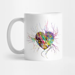 Human Veins With Heart Mug